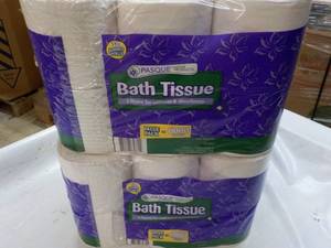 lot 230 image: 24 rolls Pasque 2 ply Bath Tissue...