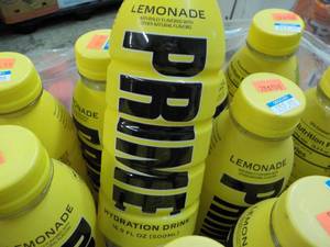 lot 236 image: 12 ct Prime 16.9 oz Lemonade Hydrat...