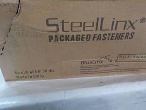 lot 251 image: Steel Linx Packaged Fasteners 30 lb...