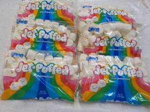 lot 264 image: 6 ct Jet Puffed 12 oz bags Marshmal...