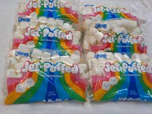 lot 266 image: 6 ct Jet Puffed 12 oz bags Marshmal...