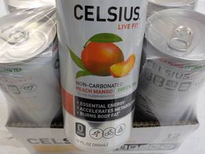lot 279 image: 12 ct 12 oz cans Celsius Non-Carbon...