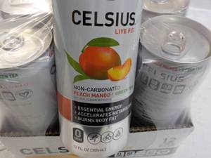 lot 280 image: 12 ct 12 oz cans Celsius Non-Carbon...