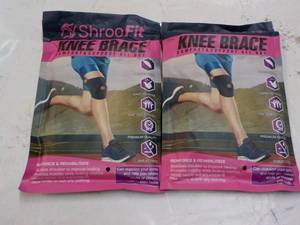 lot 293 image: 2 ct Shroo Fit Knee Braces...