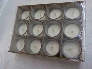 lot 314 image: 12 ct 15 hours Votive Candles -whit...