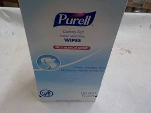 lot 319 image: Purell 120 ct Hand Sanitizing Wipes...
