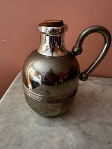lot 133 image: Antique Thermos Jug 1911 Silver