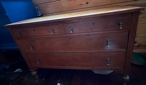 lot 145 image: Vintage Wooden Dresser
