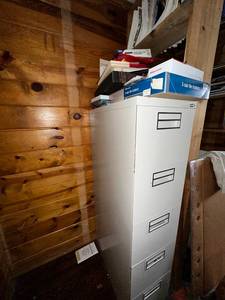 lot 148 image: Metal Filing Cabinet with Folders