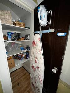 lot 214 image: Floral Ironing Board & Iron Set