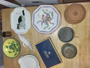 lot 367 image: Eclectic Lot Porcelain, Tin & Tools