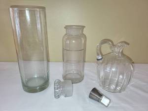 lot 385 image: Vintage Glassware Set - 3 Pieces