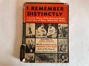 lot 168 image: I Remember Distinctly Book 1947