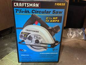 lot 347 image: Craftsman 7 14 Circular Saw & Blades
