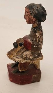 lot 52 image: 19th Century Antique Hand-Carved Chinese Wooden Figurine