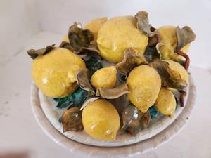lot 67 image: Vintage Ceramic Fruit Centerpiece