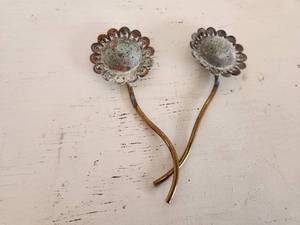 lot 89 image: Vintage copper tea strainers