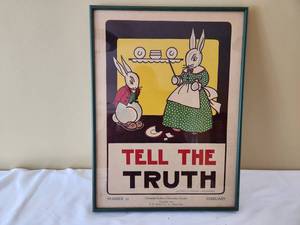 lot 277 image: Vintage 1932 Tell the Truth Poster
