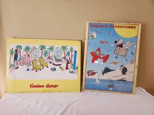 lot 279 image: Curious George & Babar Posters