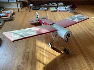 lot 354 image: Vintage WWI Model Airplane Replica