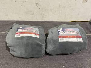 lot 115 image: LOT OF 2 Twin Size Sunbeam Blanket Grey Microplush, 12 Heat Settings, 12-Hour Auto Shut-Off, Electric Heated Blanket with Controller