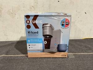 lot 127 image: Keurig K-Iced Essentials, Gray Iced and Hot Single-Serve K-Cup Pod Coffee Maker