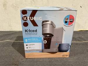 lot 113 image: Keurig K-Iced Essentials, Gray Iced and Hot Single-Serve K-Cup Pod Coffee Maker