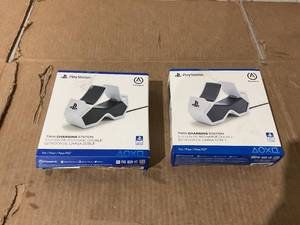 lot 239 image: LOT OF 2 PowerA Twin Charging Station for DualSense Controllers for PlayStation 5