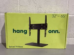 lot 487 image: Onn. Swivel TV Base for 32 to 65 TVs