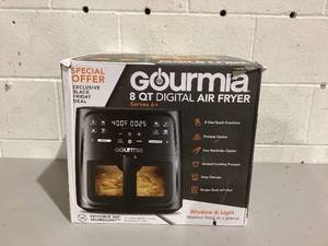 lot 515 image: Gourmia 8-Quart Digital Window Air Fryer, with 8 One-Touch Functions
