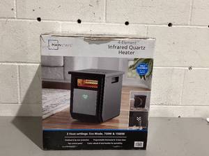 lot 522 image: Mainstays 1500W Electric 4-Element Infrared Cabinet Space Heater for Indoor