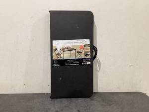 lot 622 image: Mainstays 34 Square Resin Fold-in-Half Table, Rich Black