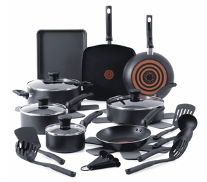 lot 140 image: 22PCS T-fal Kitchen Solutions, Non-Stick Pots and Pans Cookware Set