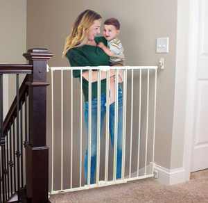 lot 145 image: Toddleroo by North States Baby Gate for Stairs and Doorways Tall Easy Swing & Lock Series 2 Child Gate