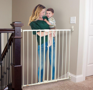 lot 146 image: Toddleroo by North States Baby Gate for Stairs and Doorways Tall Easy Swing & Lock Series 2 Child Gate