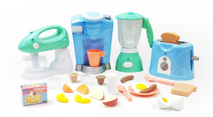 lot 147 image: LOT OF 2 26PCS Kid Connection Electronic Kitchen Appliance Play Set, Toddler Toys