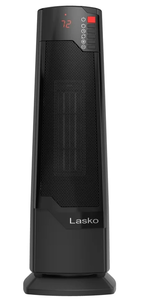 lot 495 image: Lasko 22 1500W Oscillating Ceramic Tower Space Heater with Remote