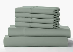 lot 531 image: 6PCS Queen Size Color Sense 1200-Thread-Count Cotton Blend Sheet Set