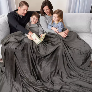 lot 562 image: Oversized Cozy Night Cloud Throw Blanket, 110 x 132
