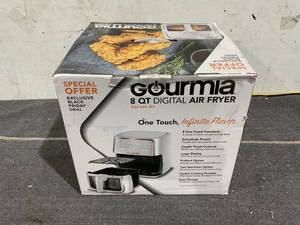 lot 153 image: Gourmia 8-Quart Digital Window Air Fryer, with 8 One-Touch Functions