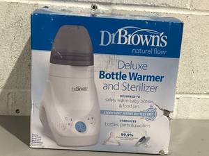 lot 553 image: Dr. Browns Deluxe Baby Bottle Warmer and Sterilizer, for Baby Bottles and Baby Food Jars