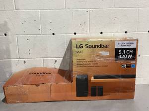 lot 556 image: LG 5.1 ch. Soundbar with Dolby Audio and Rear Speakers