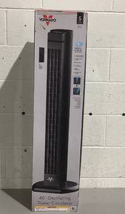 lot 578 image: Vornado 4T Oscillating Tower Fan with Remote Control, 40 Tall