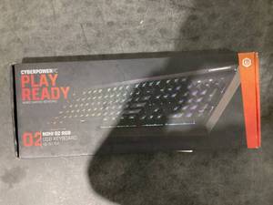 lot 639 image: CyberPowerPC 02 Play Ready Gaming NOHI Wired Keyboard KB-161-104
