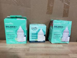lot 395 image: LOT OF Even Flo Baby Bottles