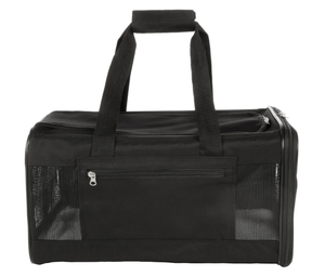 lot 184 image: TrustyPup Easy Explorer Medium Guaranteed On-Board Travel Pet Carrier, Black, 16 lb Limit
