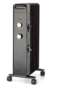 lot 398 image: Mainstays Mechanical Oil Filled Electric Radiator Space Heater