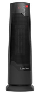 lot 407 image: LOT OF 2 Lasko 22 1500W Oscillating Ceramic Tower Space Heater with Remote