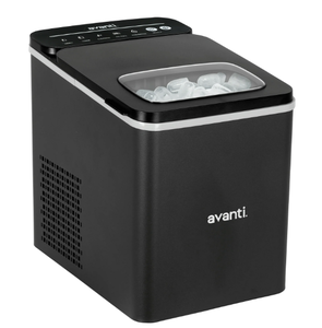 lot 410 image: Avanti 26 lb Bullet Ice Maker, Black Stainless Steel