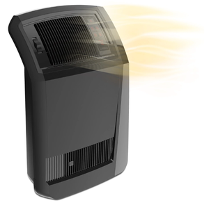 lot 412 image: Lasko 1500W Cyclonic Ceramic Console Electric Space Heater with Timer